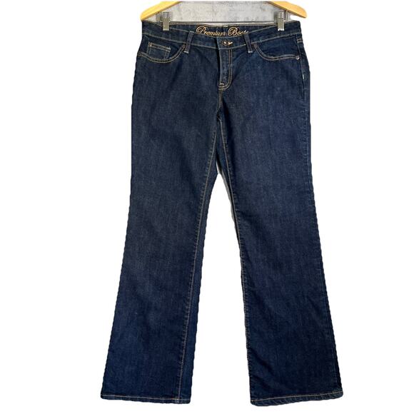 Gap Jeans Womens 10/30 Dark Blue Premium Bootcut Stretch Denim 29" Inseam - Picture 1 of 9